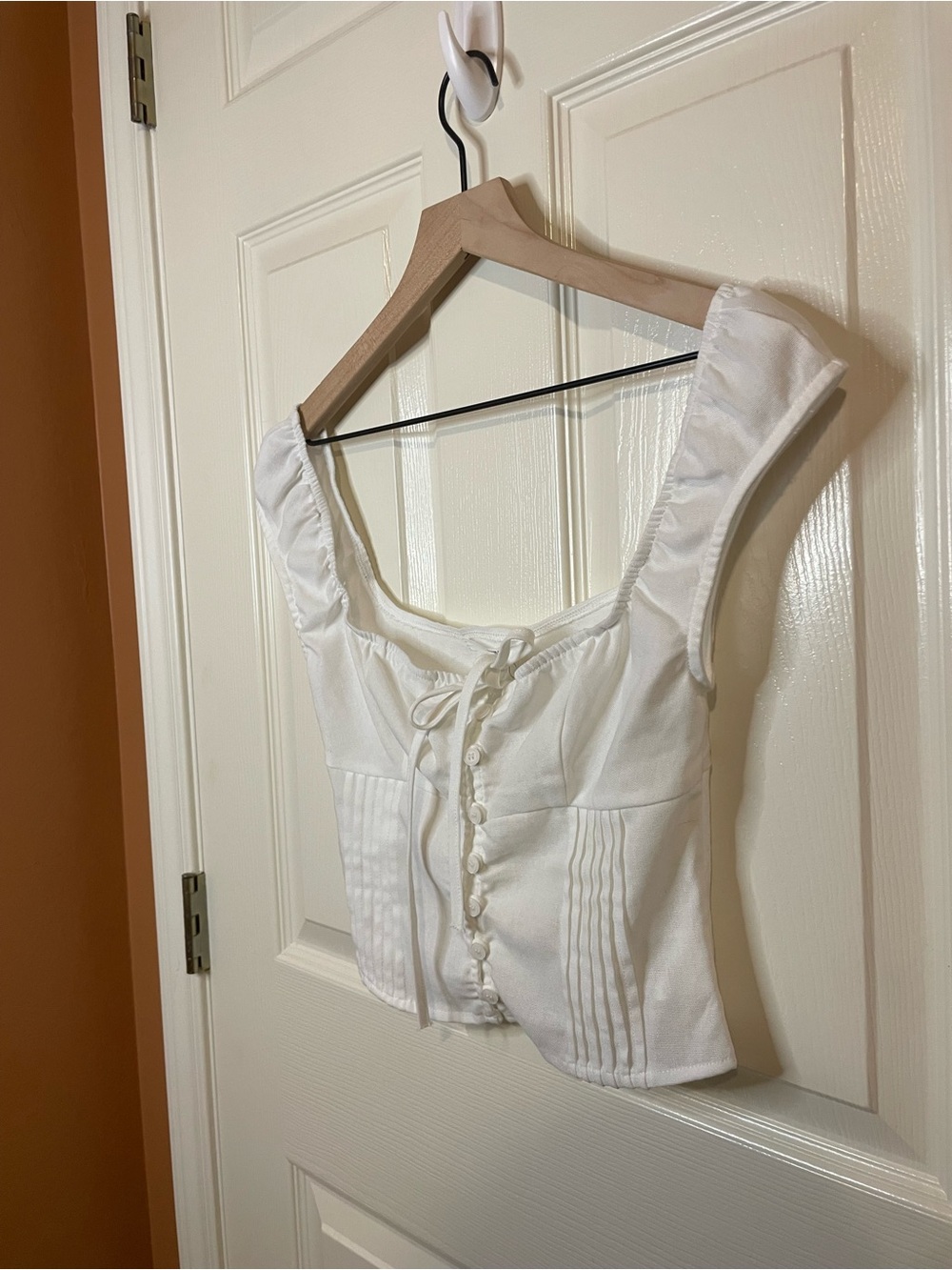Peppermayo Xanthe Bustier Top in Ivory Mist Size 2 NWT - Picture 5 of 12